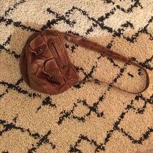 brown shoulder bag